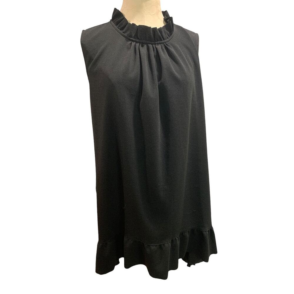22/24 Lane Bryant Womens Sleeveless Tunic Shirt Blouse Ruffle